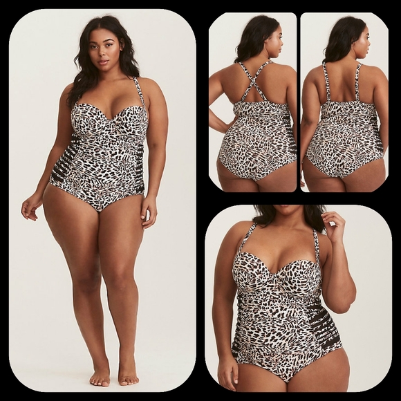 torrid leopard swimsuit